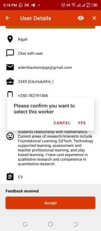Order applicant selection illustration